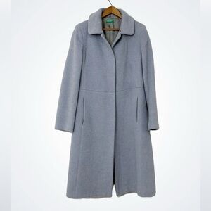 United Color of Benetton 
MIDI WALKER COAT IN WOOL BLEND Sky Blue
